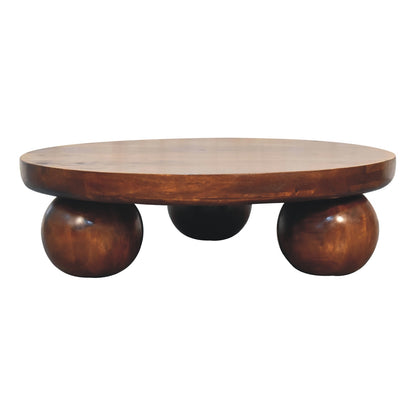 Chestnut Central Ball Table
